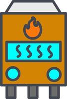 Gas Furnace Vector Icon