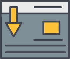 Landing Page Vector Icon