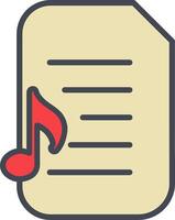 Audio Document Vector Icon