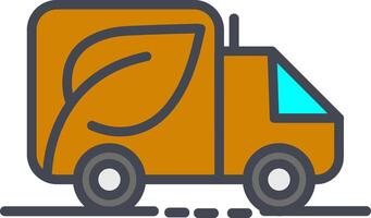 Eco friendly Truck Vector Icon