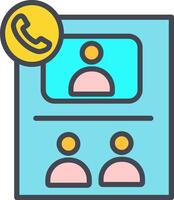 Conference Call Vector Icon