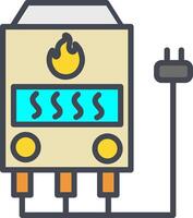 Electric Furnace Vector Icon