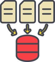 icono de vector de recopilación de datos