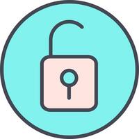 Open Lock II Vector Icon