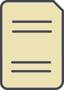 Split Document Vector Icon