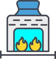 Coal Furnace Vector Icon