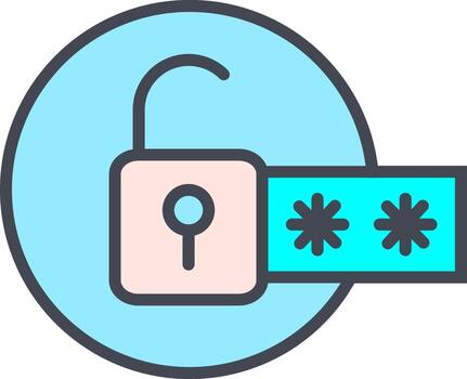 contraseña bloquear yo vector icono