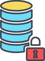 Encrypted Data Vector Icon