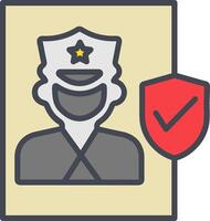 Cinema Security Guard Vector Icon