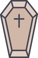 Coffin Vector Icon