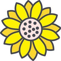 Sunflower Vector Icon