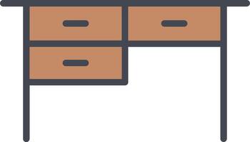 Table with Drawers II Vector Icon