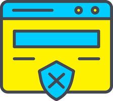 Unprotected Website Vector Icon