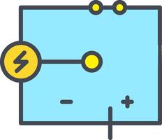 icono de vector de circuito eléctrico