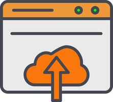 Upload Web Vector Icon