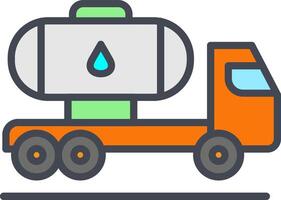 Tank Truck Vector Icon