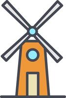 Windmill Vector Icon