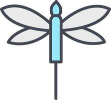 icono de vector de libélula