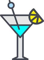 icono de vector de martini