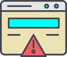 Web Error Vector Icon