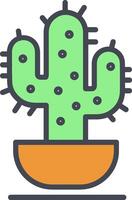 icono de vector de cactus