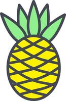 icono de vector de piña