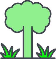 icono de vector de árbol