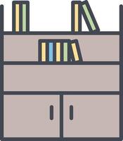 Book Shelf Vector Icon