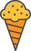 icono de vector de helado