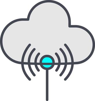 Internet Cloud Vector Icon