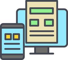Adaptive Layout Vector Icon