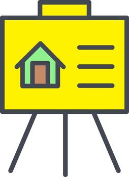 icono de vector de presentación