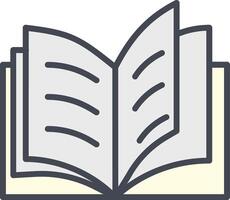 Open Book Vector Icon