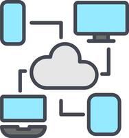 Cloud Computing Vector Icon