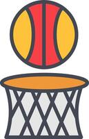 icono de vector de baloncesto