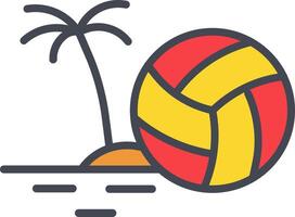 Beach Volleyball Vector Icon