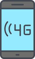 icono de vector 4g