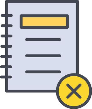 icono de vector de notas sin marcar