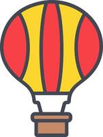 Hot Air Balloon Vector Icon