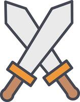 Two Swords Vector Icon