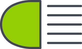 Headlight Vector Icon