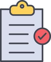 Booking Checklist Vector Icon