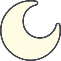 icono de vector de luna