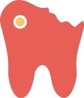 icono de vector de caries