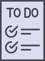 Today to Done Checklist Vector Icon