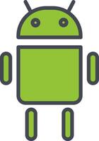 icono de vector de Android