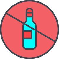 No Drinking Vector Icon