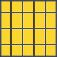 Table of Rates Vector Icon