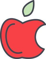 manzana logo vector icono