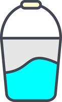 Water Bucket Vector Icon